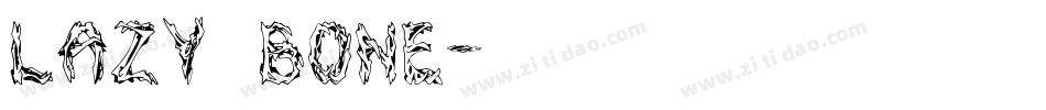 lazy bone字体转换